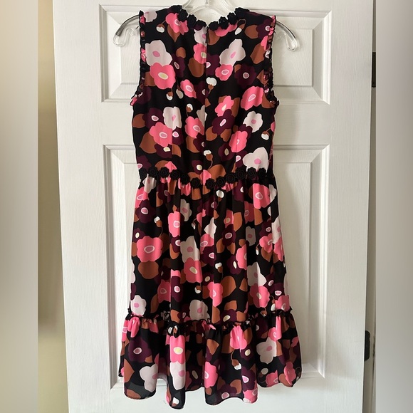 Kate Spade Blooming Floral mini dress. Pink and black floral dress. Size 2 - Picture 7 of 7